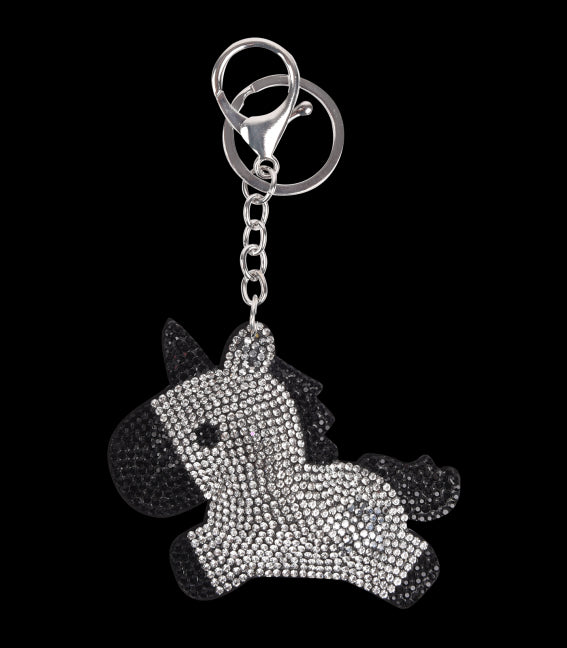 Einhorn klein silber/schwarz