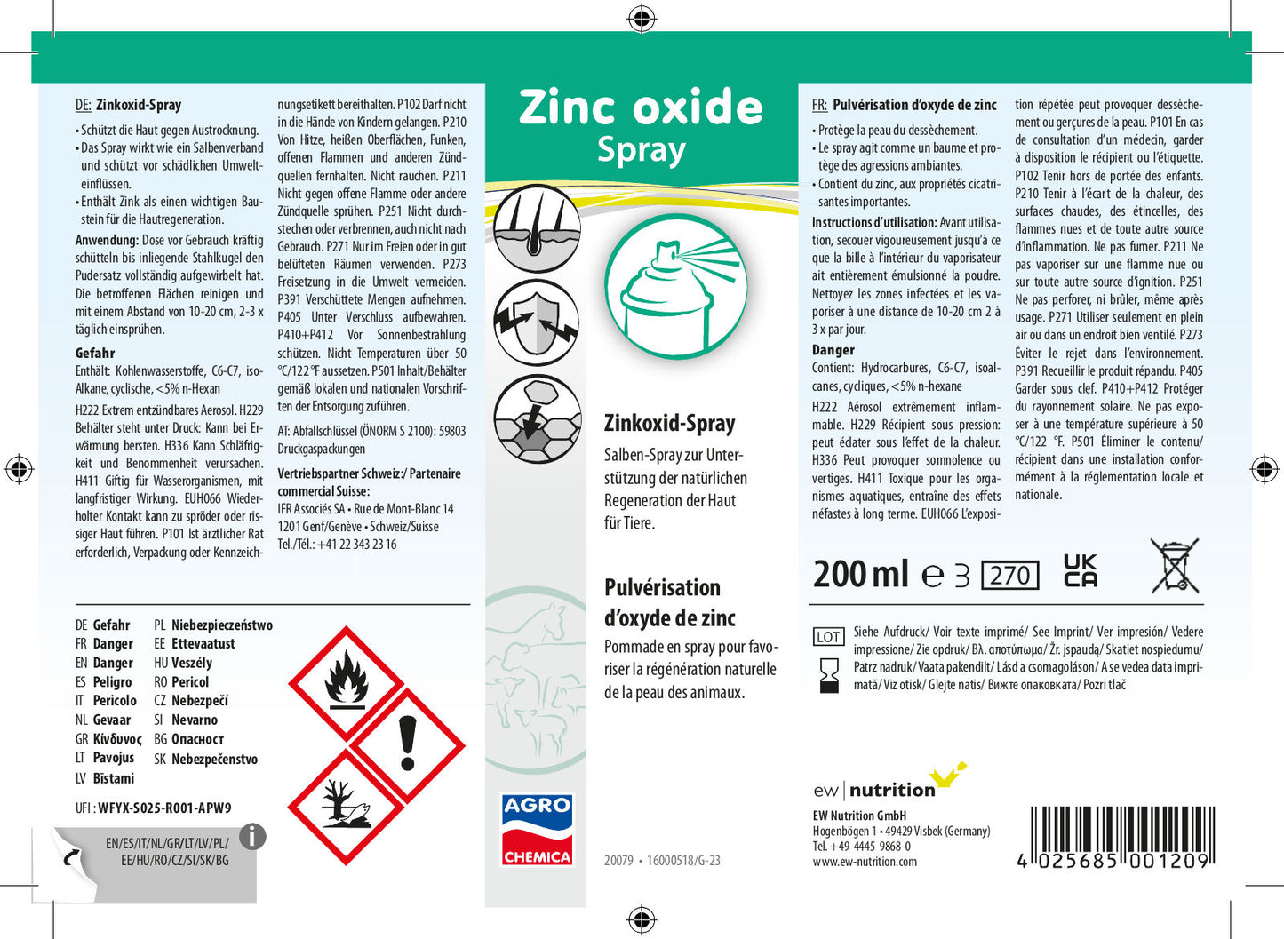 Chinoseptan® Zinkoxid Salben-Spray