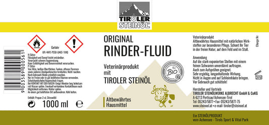 Rinder-Fluid mit Tiroler Steinöl 1000ml