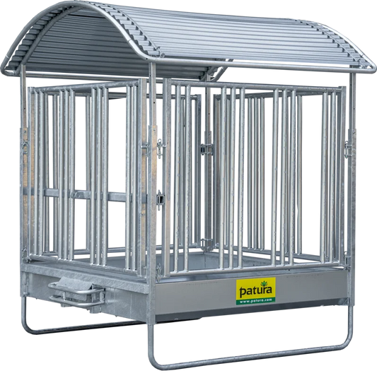 Profi-Viereckraufe mit Sicherheits-Pferdefressgittern